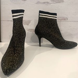 Stuart Weitzmen glitter booties